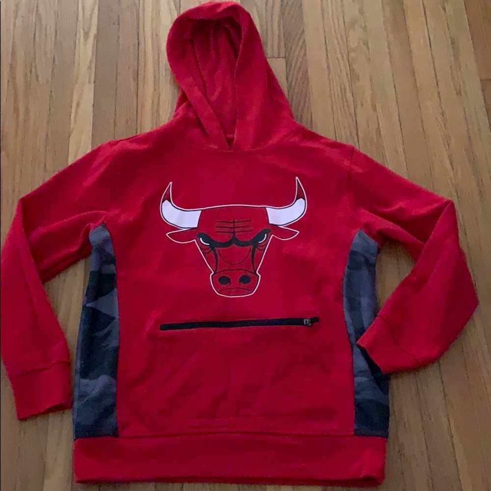 Red Chicago Bulls Hoodie